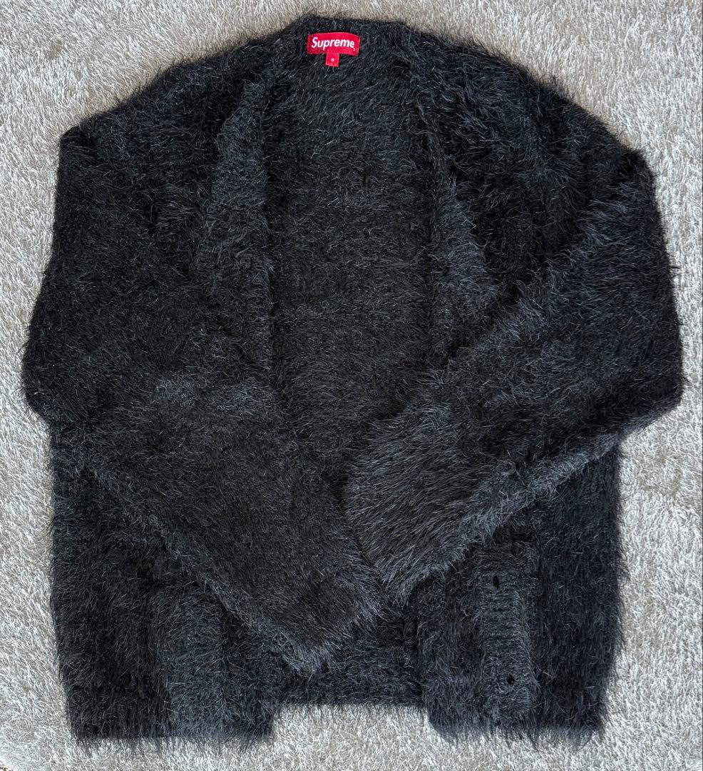 【新品】Supreme 23SS スパークルニットカーディガン　ブラック　S