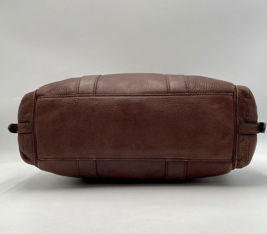 美品✨TUMI メンズ ビジネス タオス 6890D オールレザー ブラウン 茶