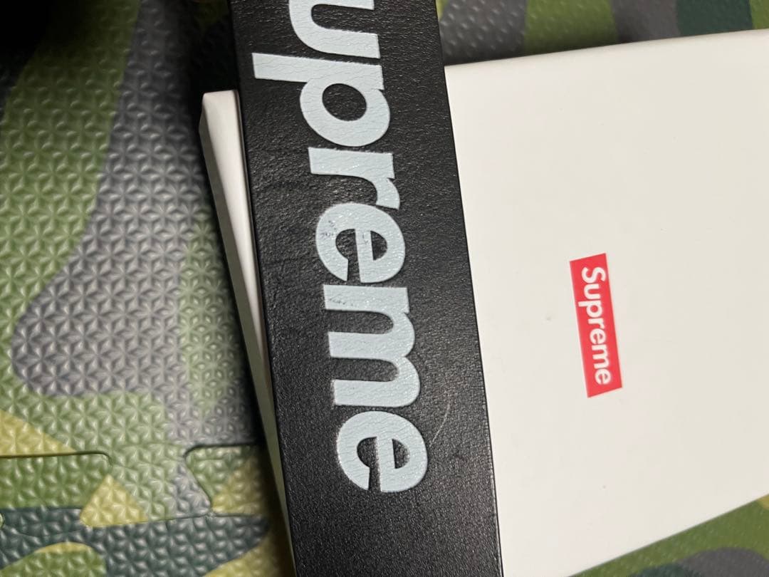 Supreme ブラック ベルト L/XL