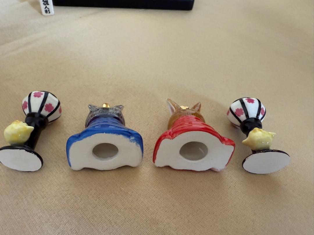 ダヤンとマーシィ雛人形セット 陶器製