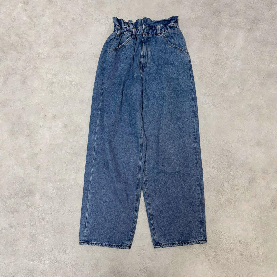 美品　anuke アンヌークWaist Tuck Denim 36