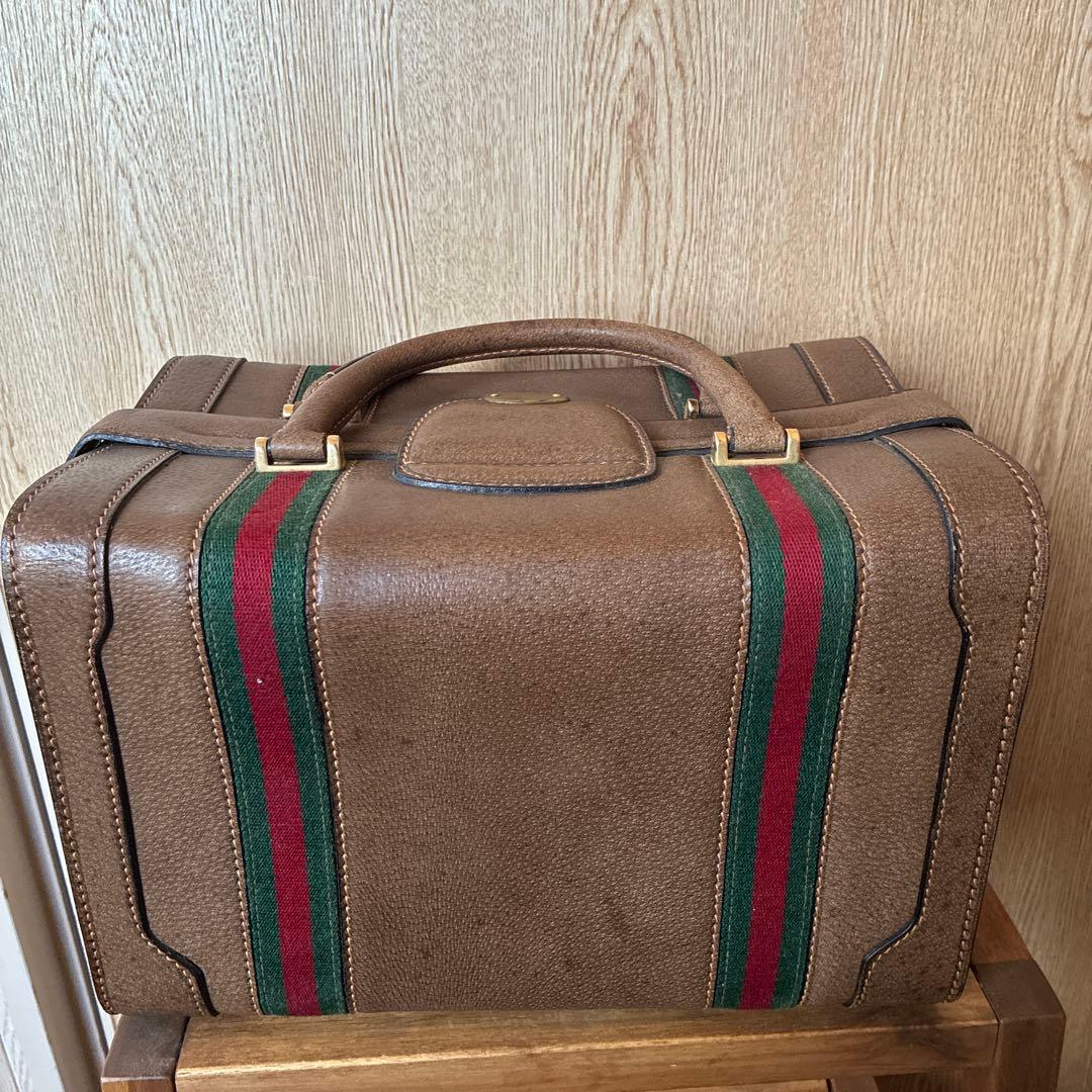 【GUCCI】メイクボックス　シェリーライン　80'S OLD GUCCI
