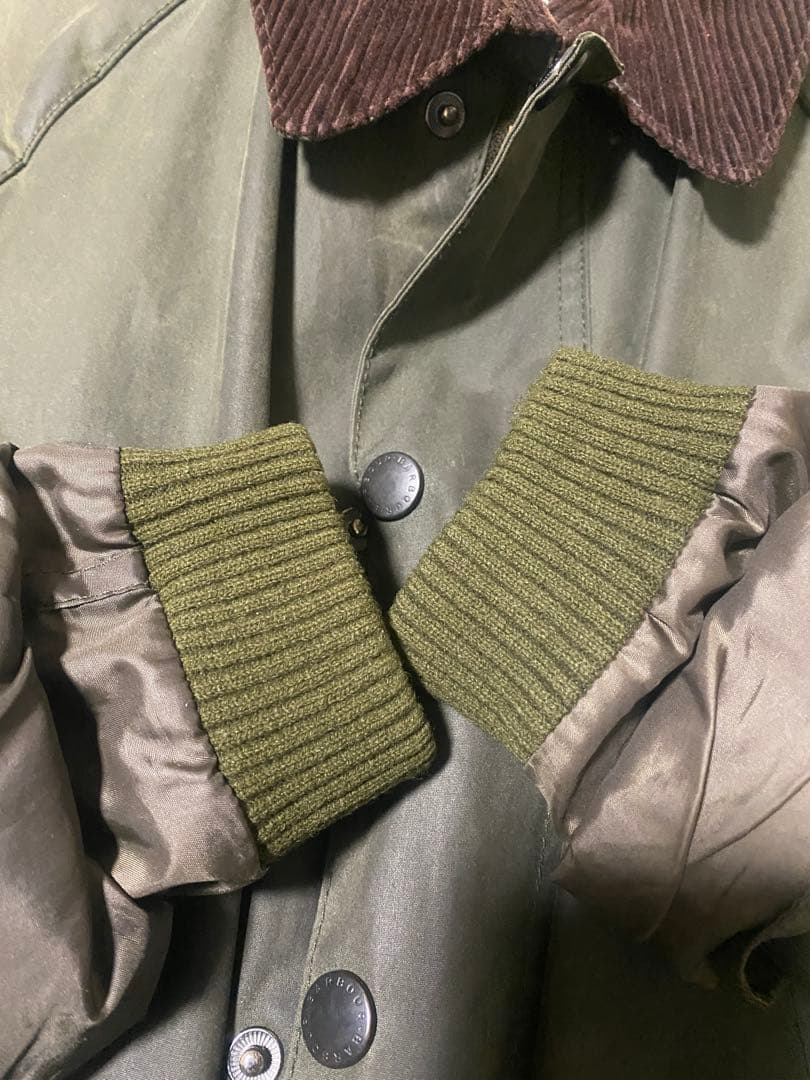 Barbour オリーブジャケット コーデュロイ襟