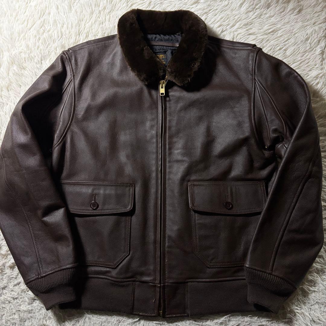 極美品■MORGAN フライトジャケット　中田商店 G-1 本革　42