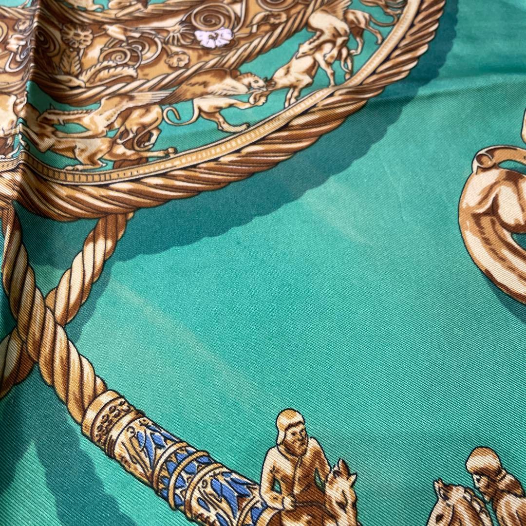HERMESカレ90 黄金の騎士 スカーフ