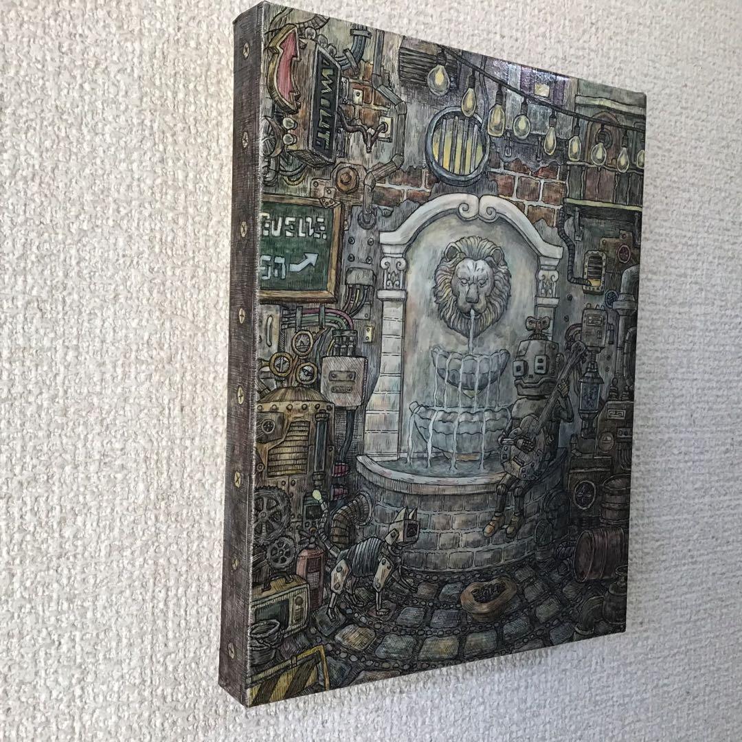 【原画】「お気に入りのあの場所で」 ペン 水彩画