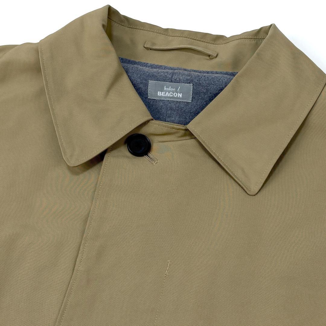 美品 kolor BEACON 19AW オーバーフィット ステンカラーコート