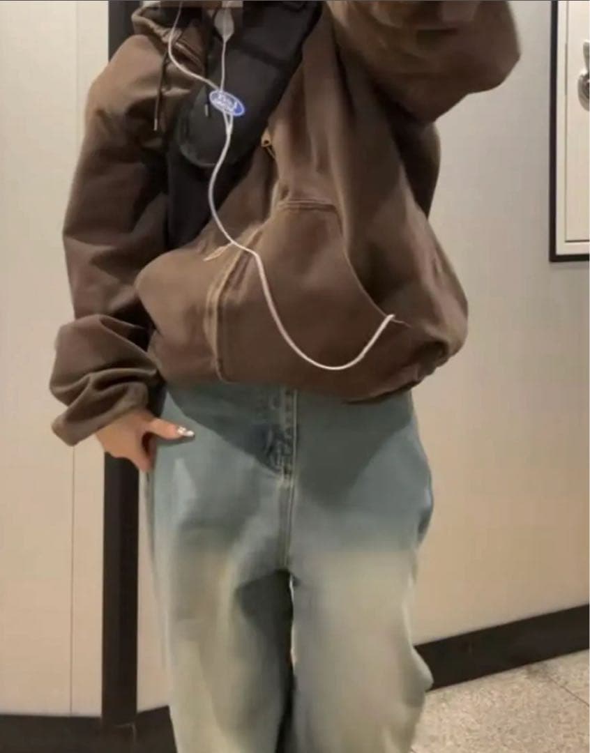 carhartt ブラウン フードジャケット M