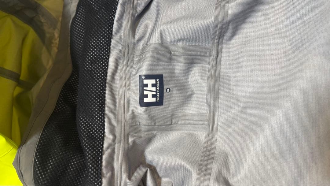 Helly Hansen 防水ジャケット グレー/イエロー
