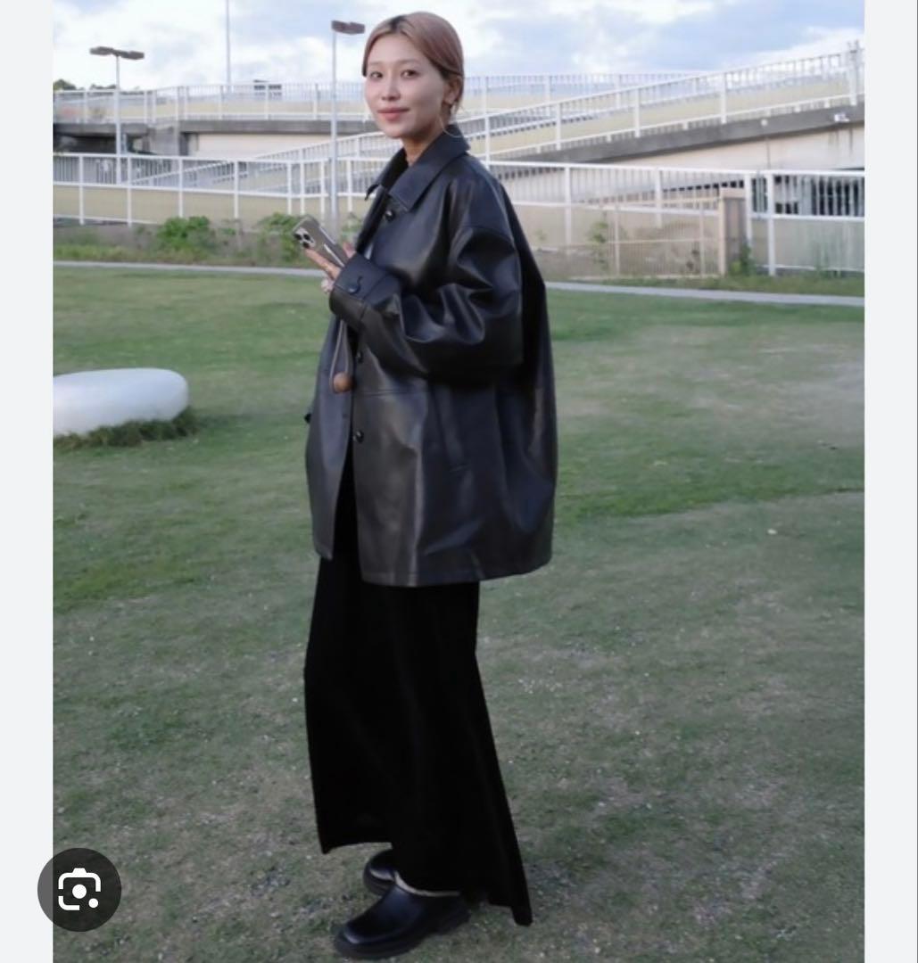 【完売品】HEILIS 3WAYヴィンテージライクフェイクレザージャケット