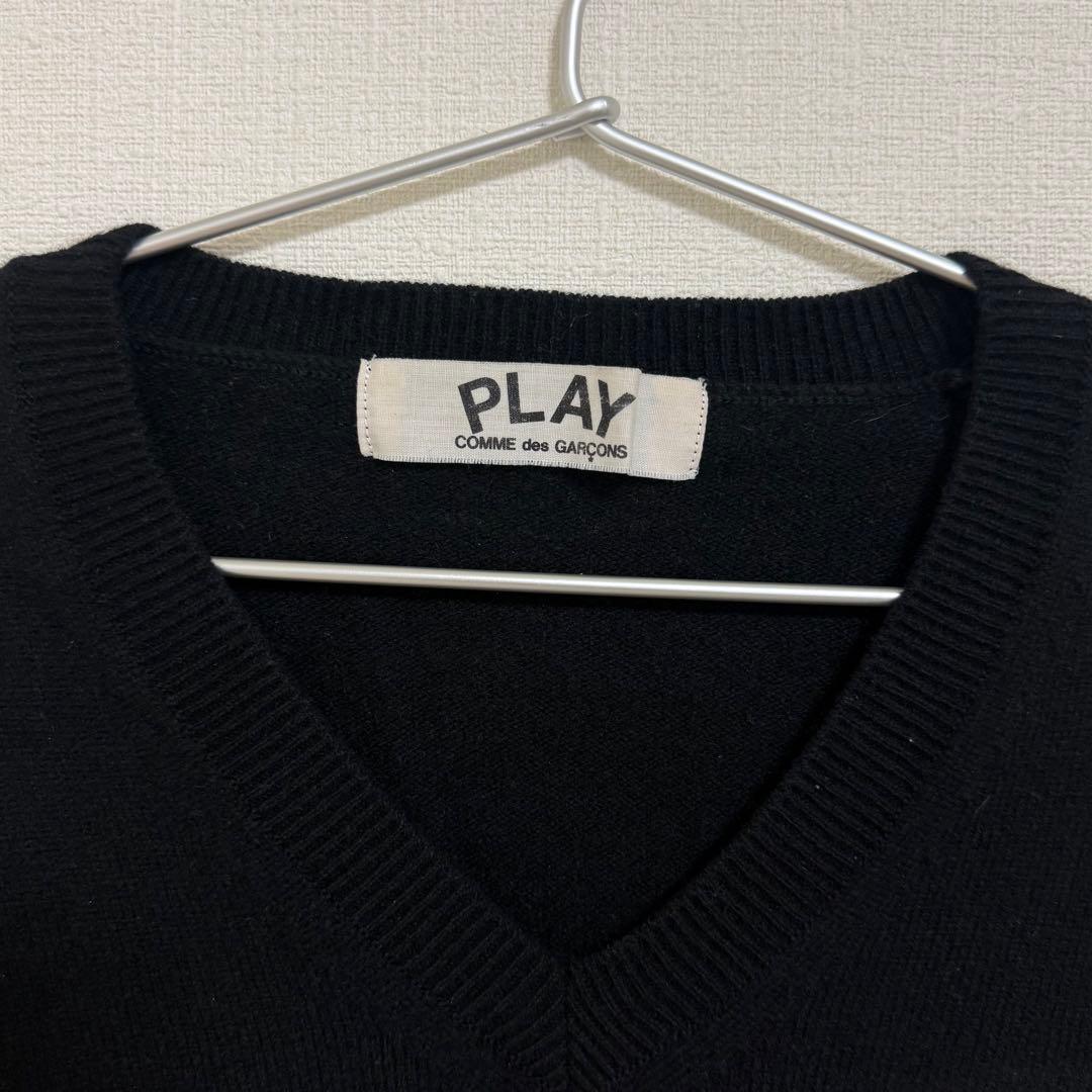COMME des GARÇONS PLAY 黒 セーター S