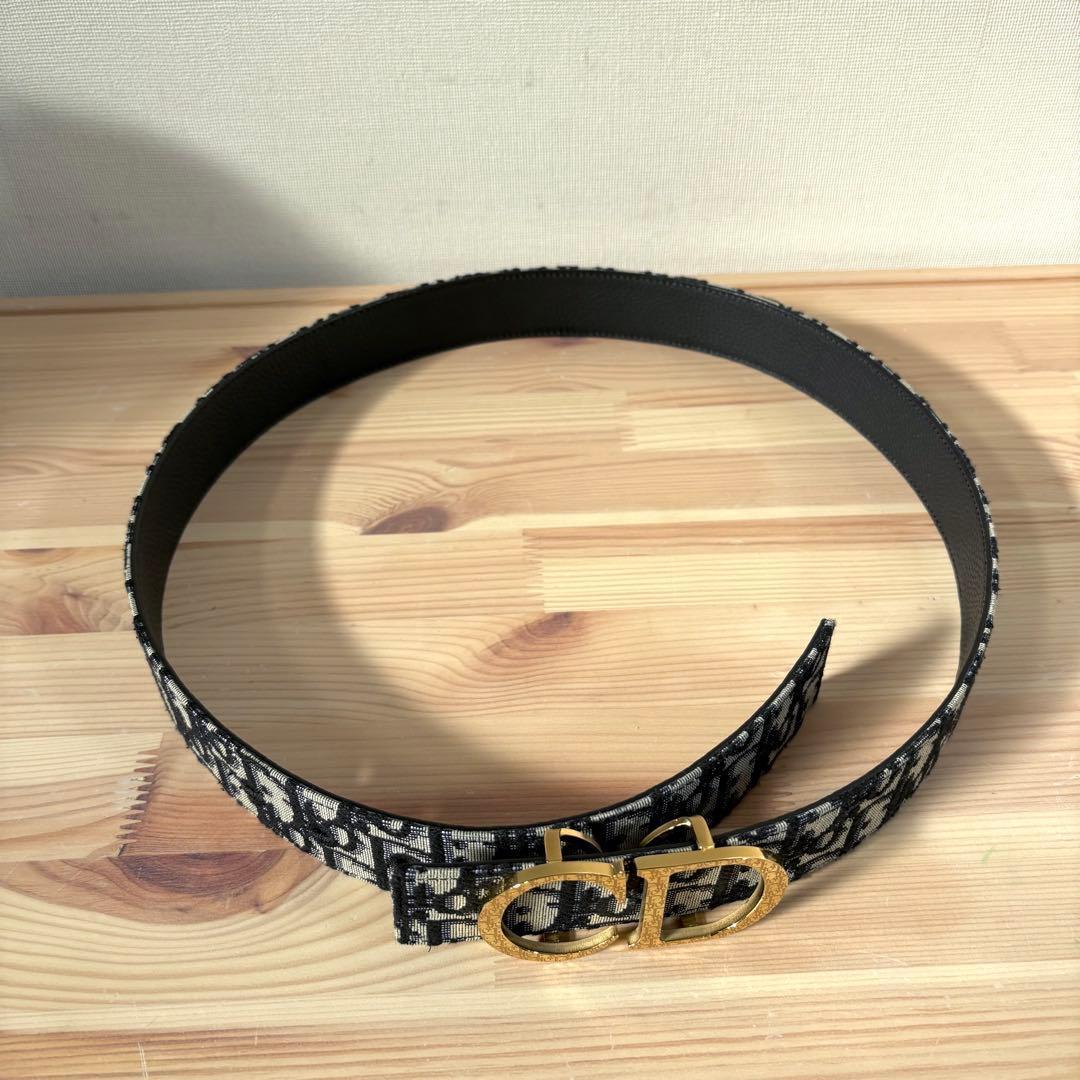 未使用級　Christian Dior CDロゴバックル　トロッター　ベルト95