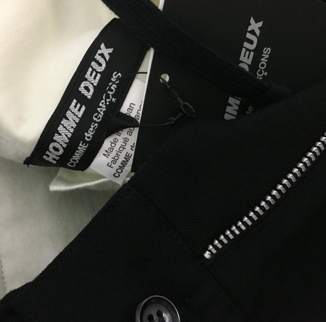 コムデギャルソン オムドゥ 新品下げ札タグ付き 24AW ウール ギャバ パンツ