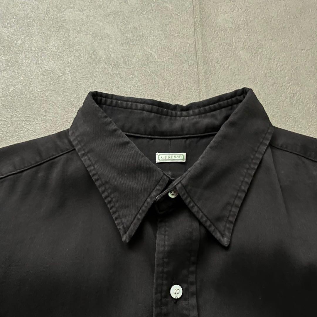 A.PRESSE Shirt BLACK サイズ3