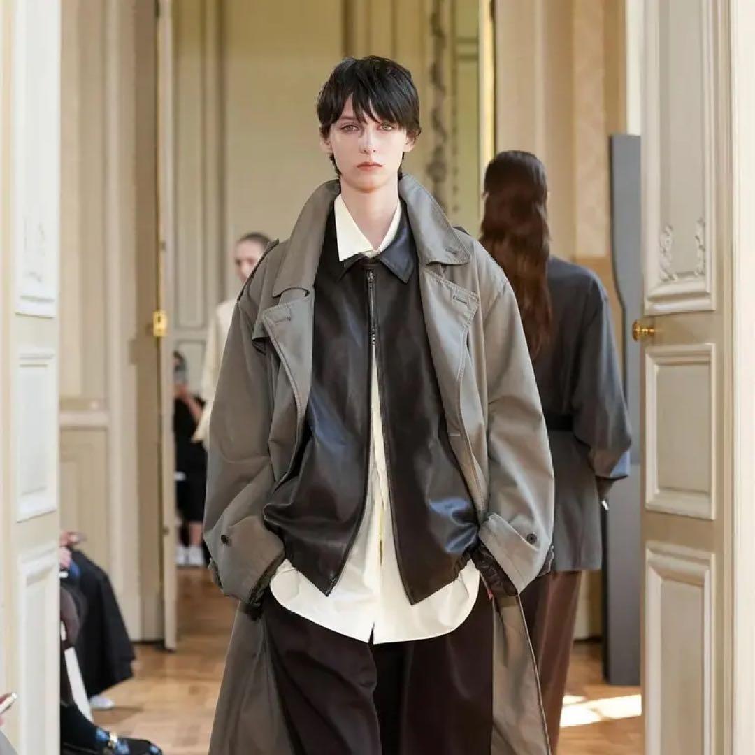 ssstein Lambs Leather Light Zip Jacket 茶