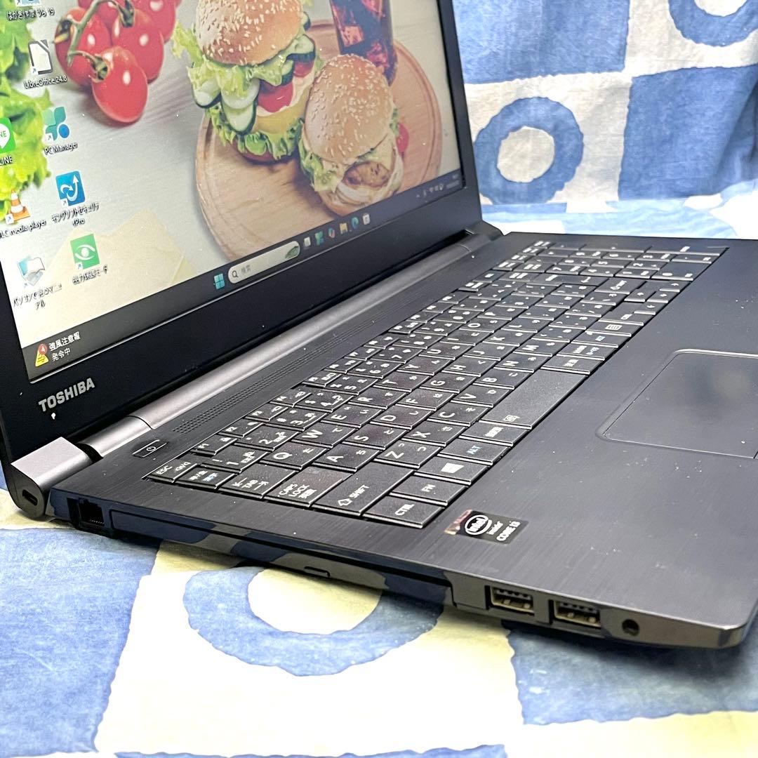 すぐ使える！快適SSD☆シックな黒ノートパソコン♪カメラ付き！Windows11