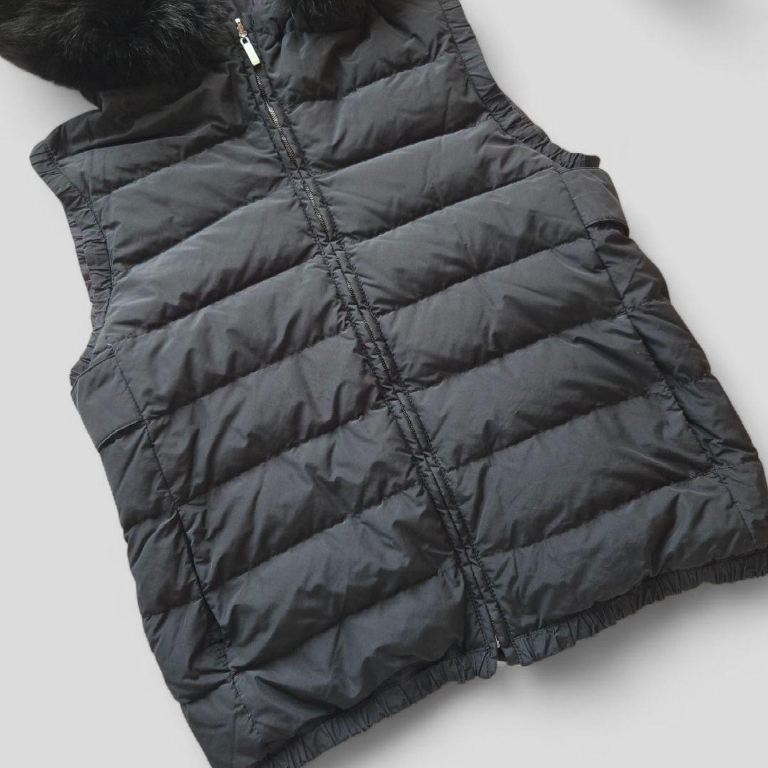 S Max Mara フォックスファー リバーシブルダウンベスト