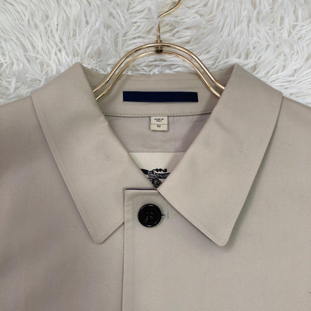 《良品》 BURBERRY ステンカラーコート ベージュ 52 シンプル