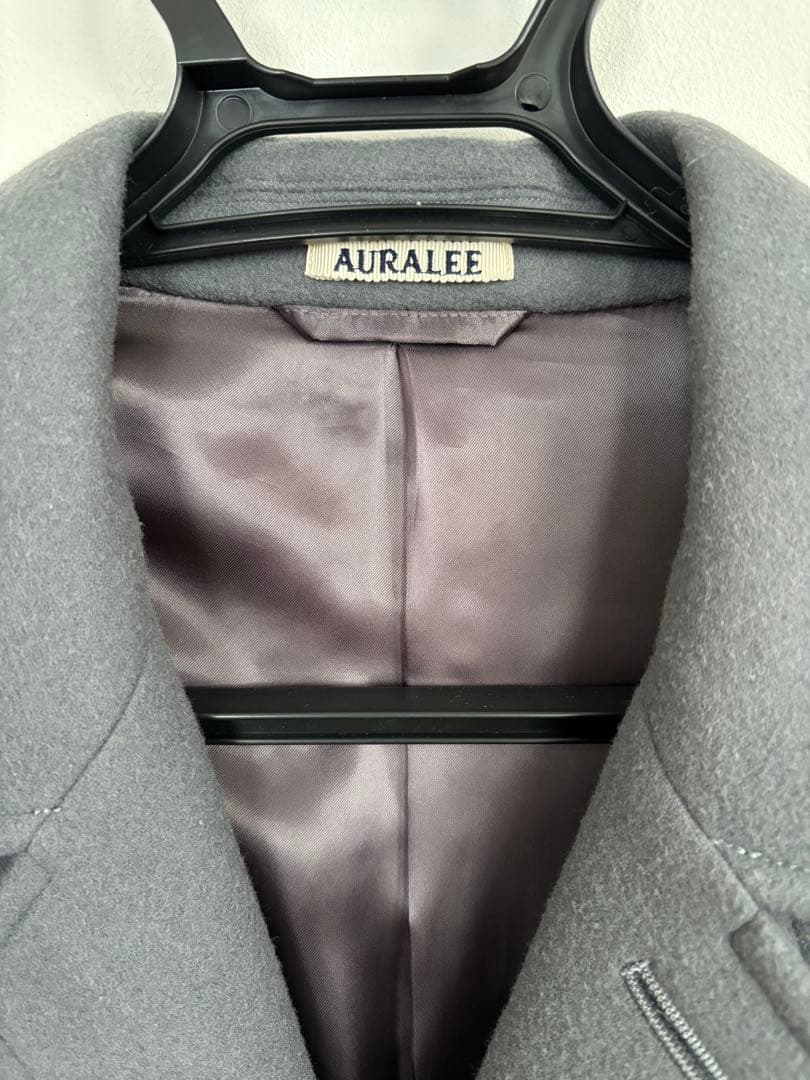 【たー】AURALEE グレー ステンカラーコート
