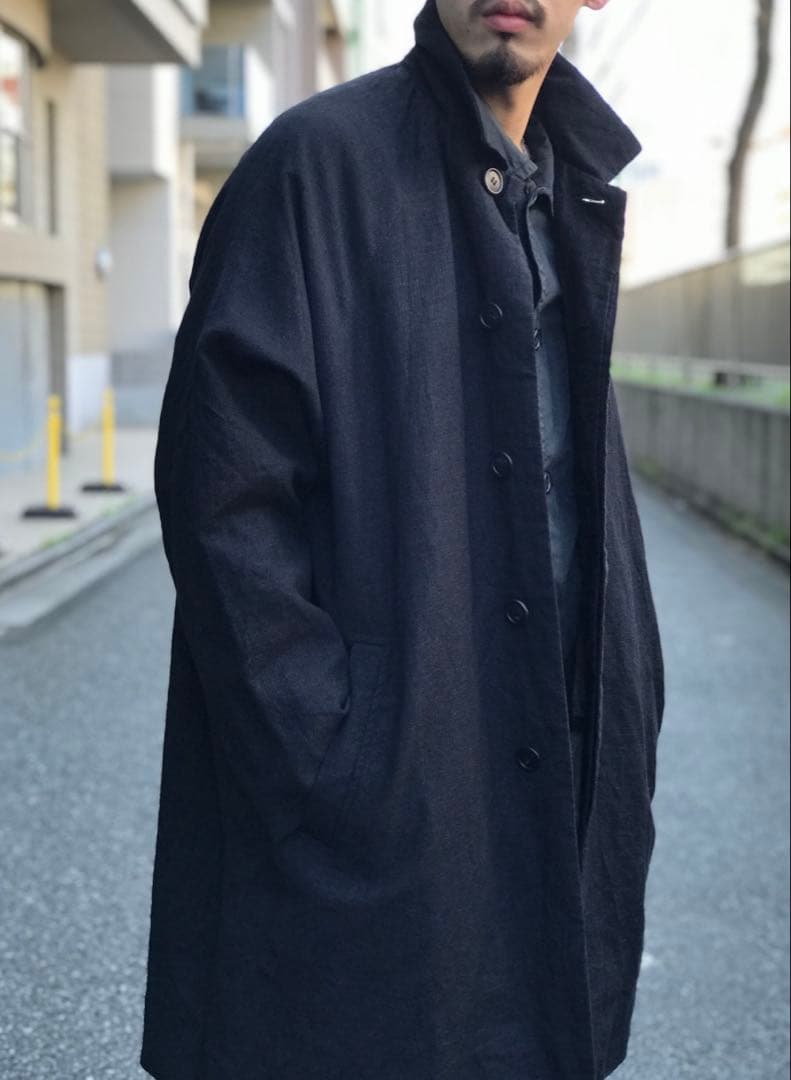 casey casey ROTHERDAM COAT ウールリネン コート 美品