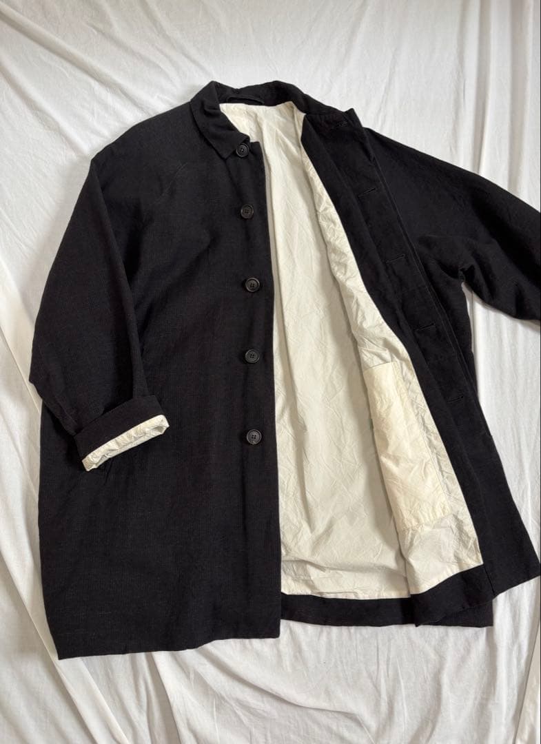 casey casey ROTHERDAM COAT ウールリネン コート 美品