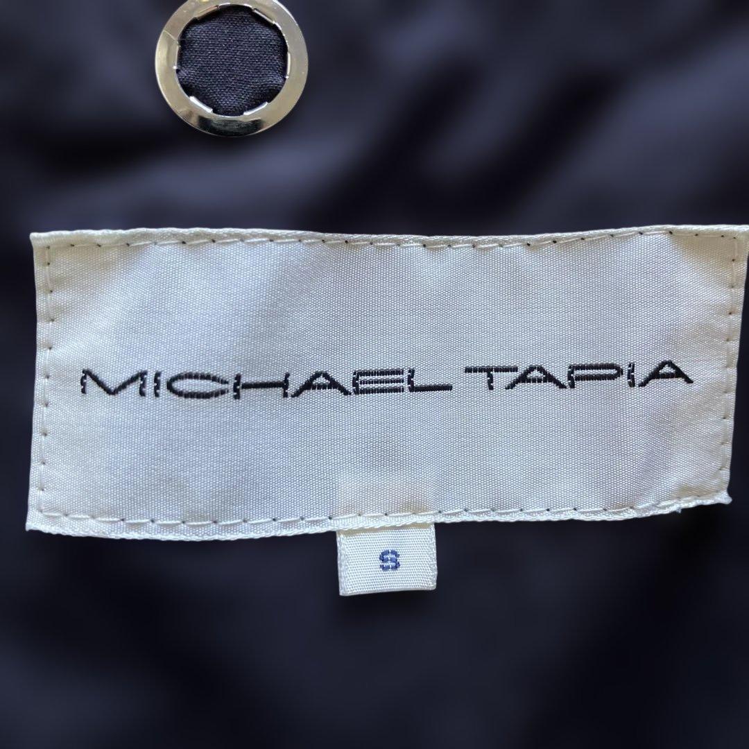 MICHAEL TAPIA マイケルタピアステンカラーコートネイビーSサイズ