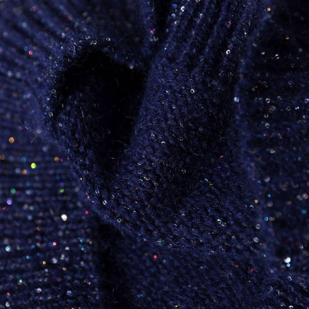 MOHAIR SPANGLE KNIT モヘアスパンコールニット