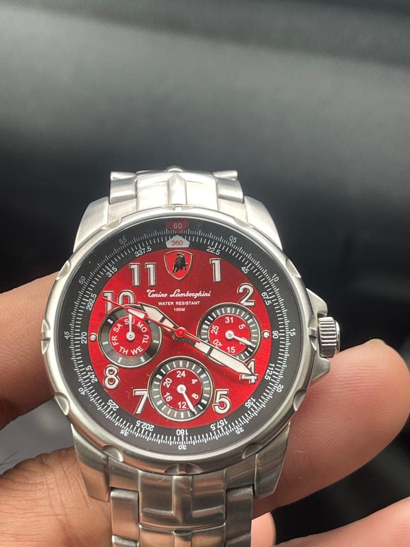 Lamborghini メンズ ウォッチ レッド