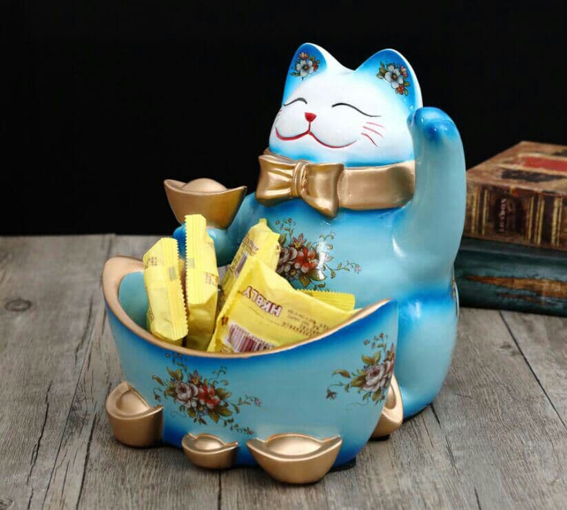 家の玄関の鍵収納盤招き猫収納置物