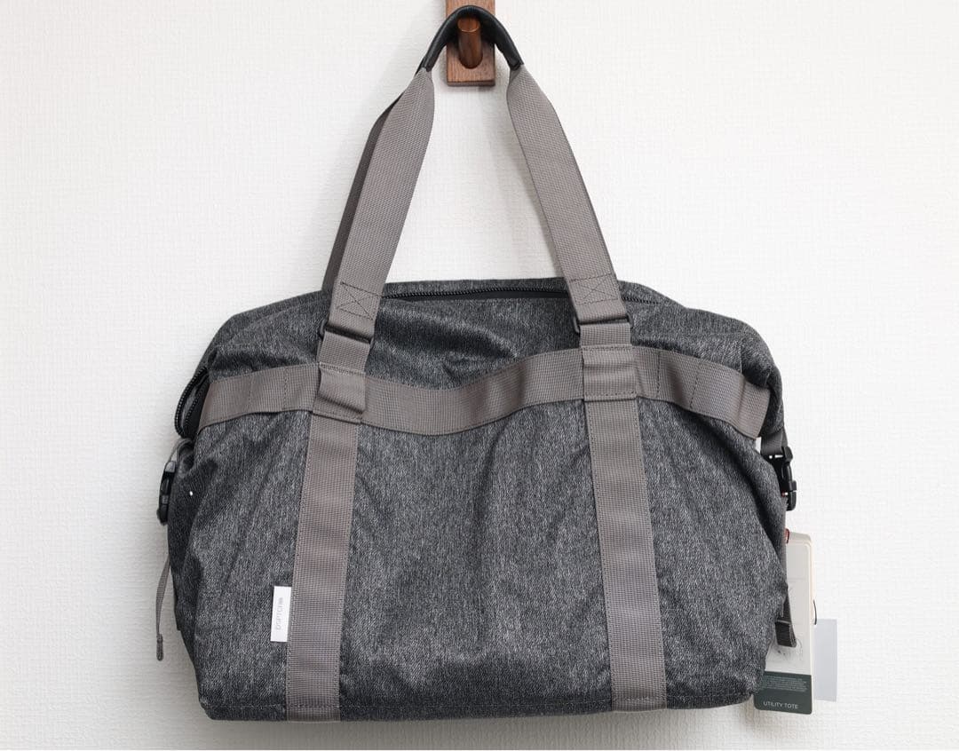 グレー トートバッグ utility tote