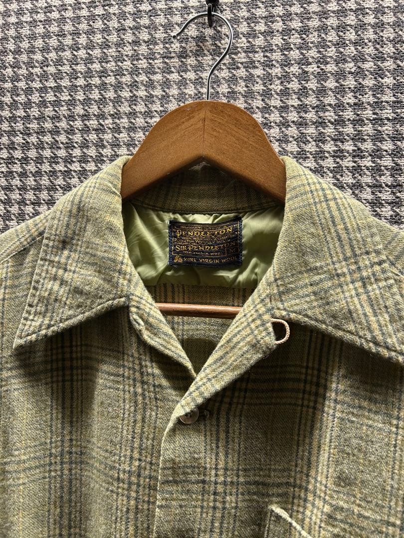 トップス 60s PENDLETON wool check shirt