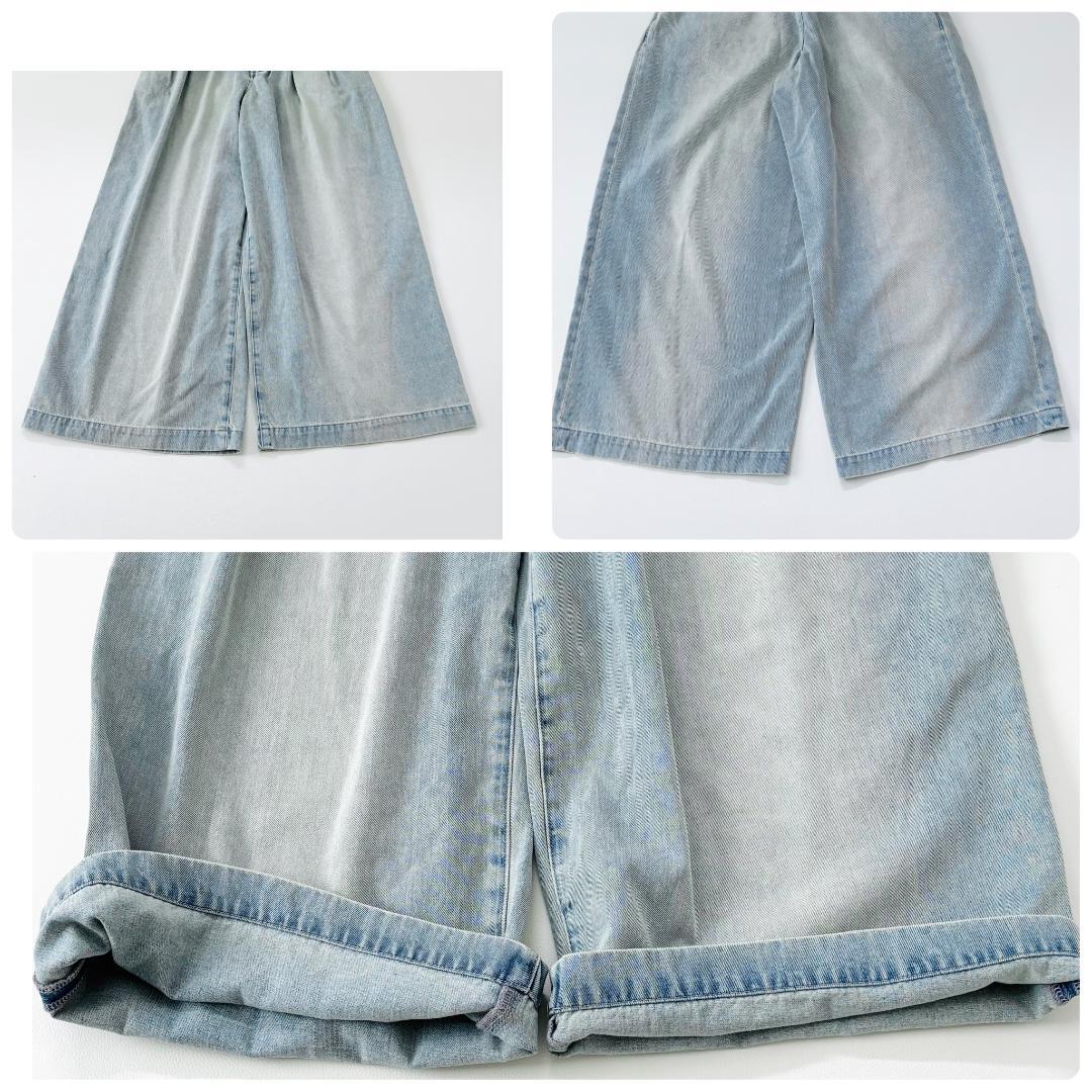 新品　La boutique BonBon ハイウエストバギーデニム S