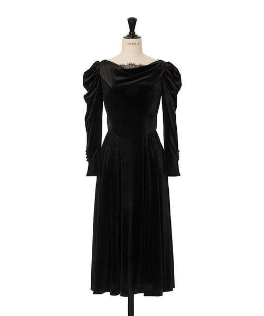 【ほぼ未使用】Majestic Velour Dress/S