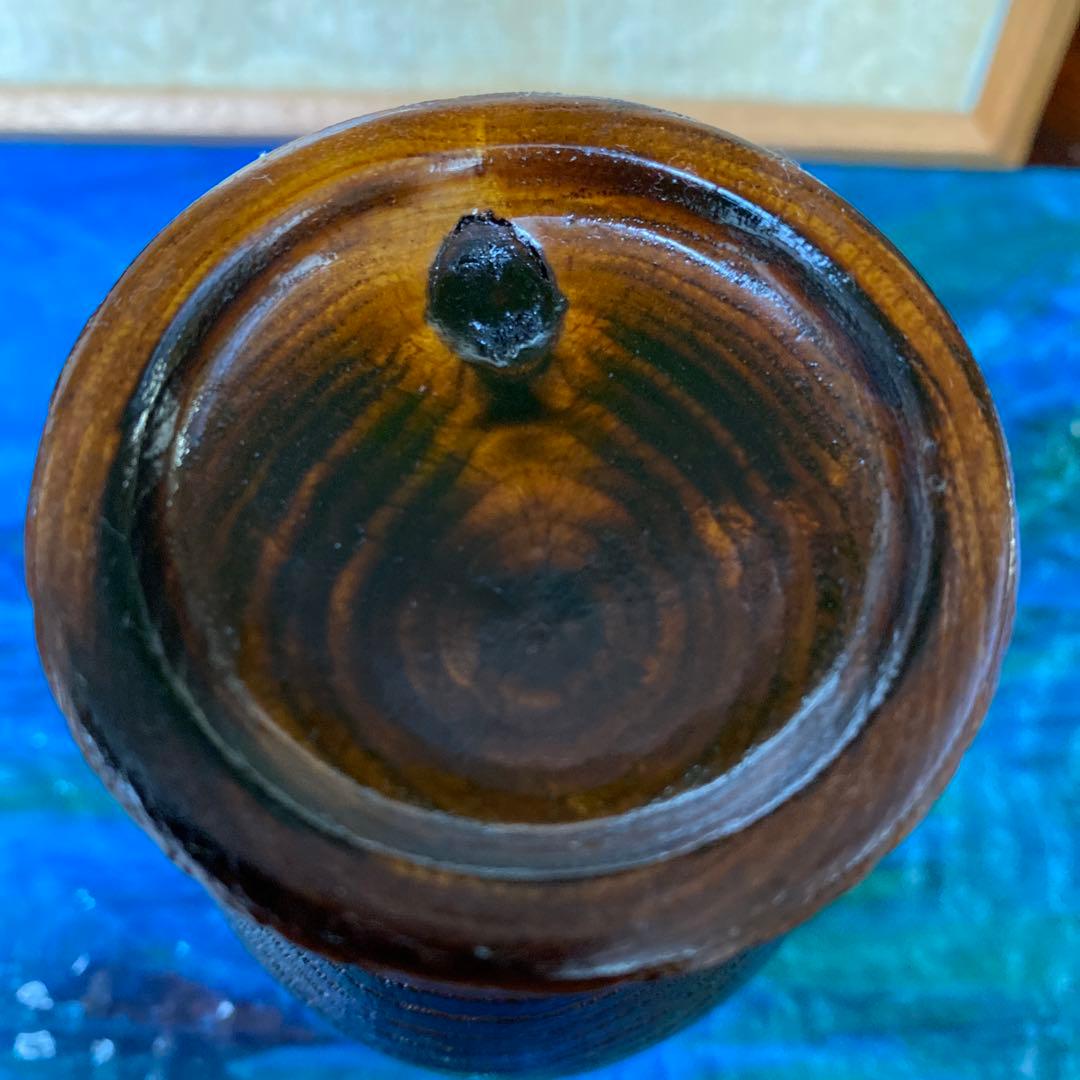 新品　希少　桑の木の花瓶　置物　花器　　　木工品　ハンドメイド