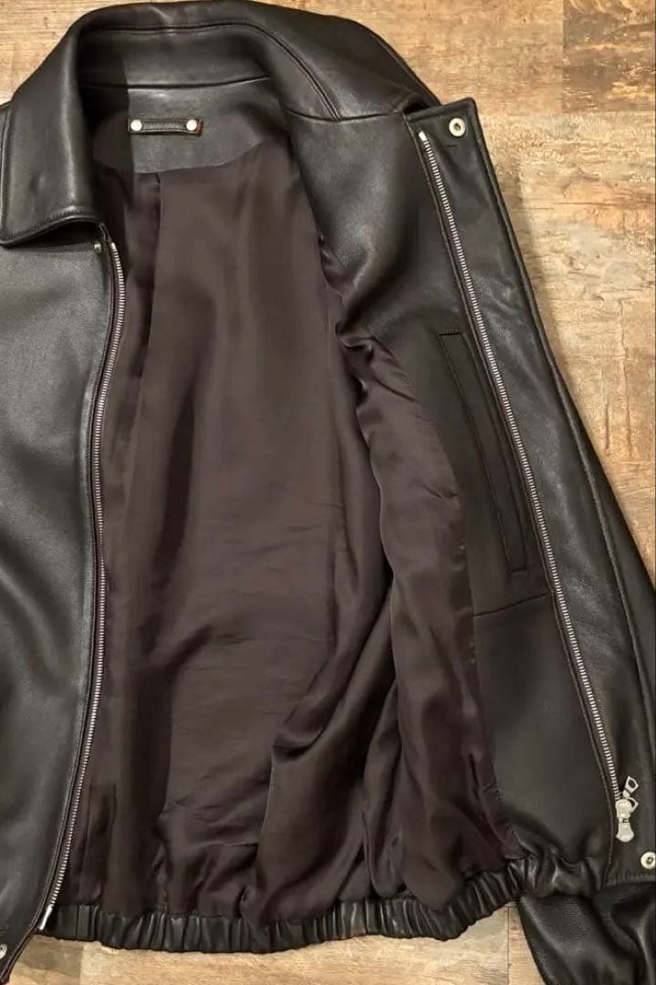 ジャケット・アウター 25SS ssstein LEATHER ZIP SHORT JACKET S