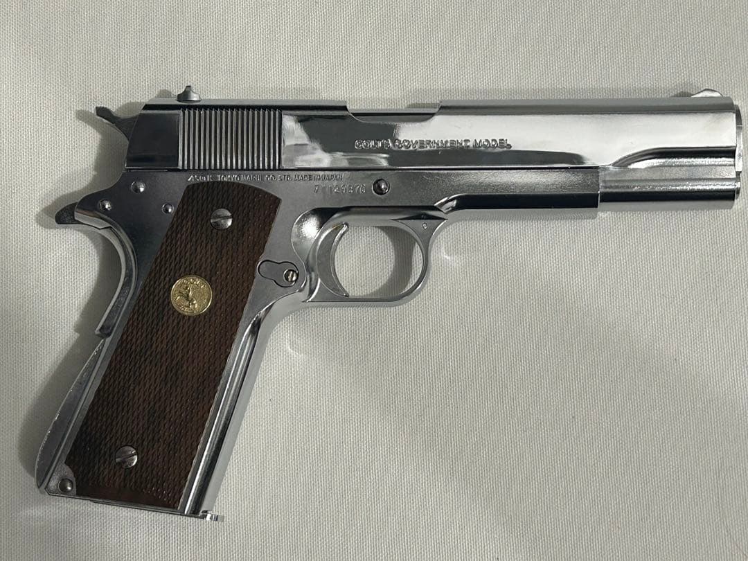 東京マルイ　コルトガバメント シリーズ'70 ニッケルフィニッシュ ガスブロ