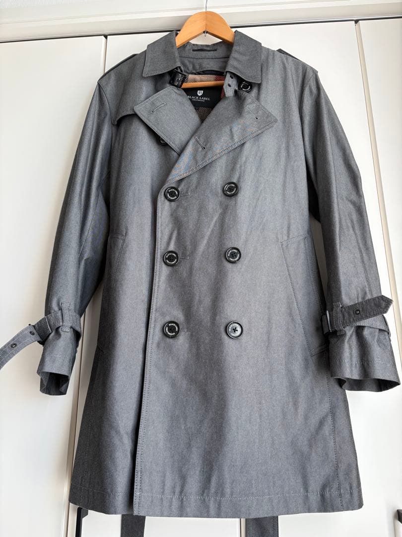 BLACK LABEL クレストブリッジ　グレー トレンチコート