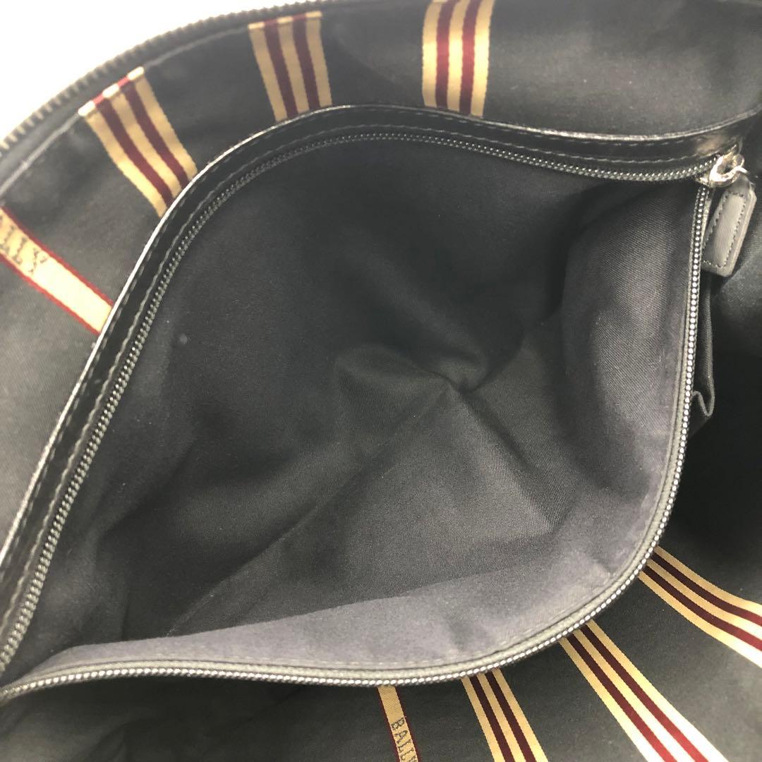 希少 BALLY メッセンジャーバッグ トレスポ A4 鍵付 レザー ブラック