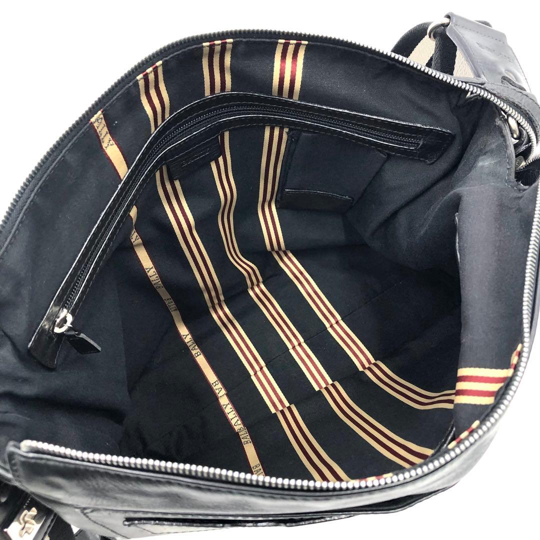 希少 BALLY メッセンジャーバッグ トレスポ A4 鍵付 レザー ブラック