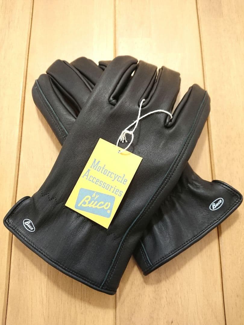 ブコ HORSEHIDE MOTORCYCLE GLOVE BLACK (9)