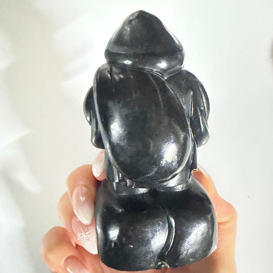 大黒天彫り物☘︎ ݁˖.天鉄　専用木製台座付き