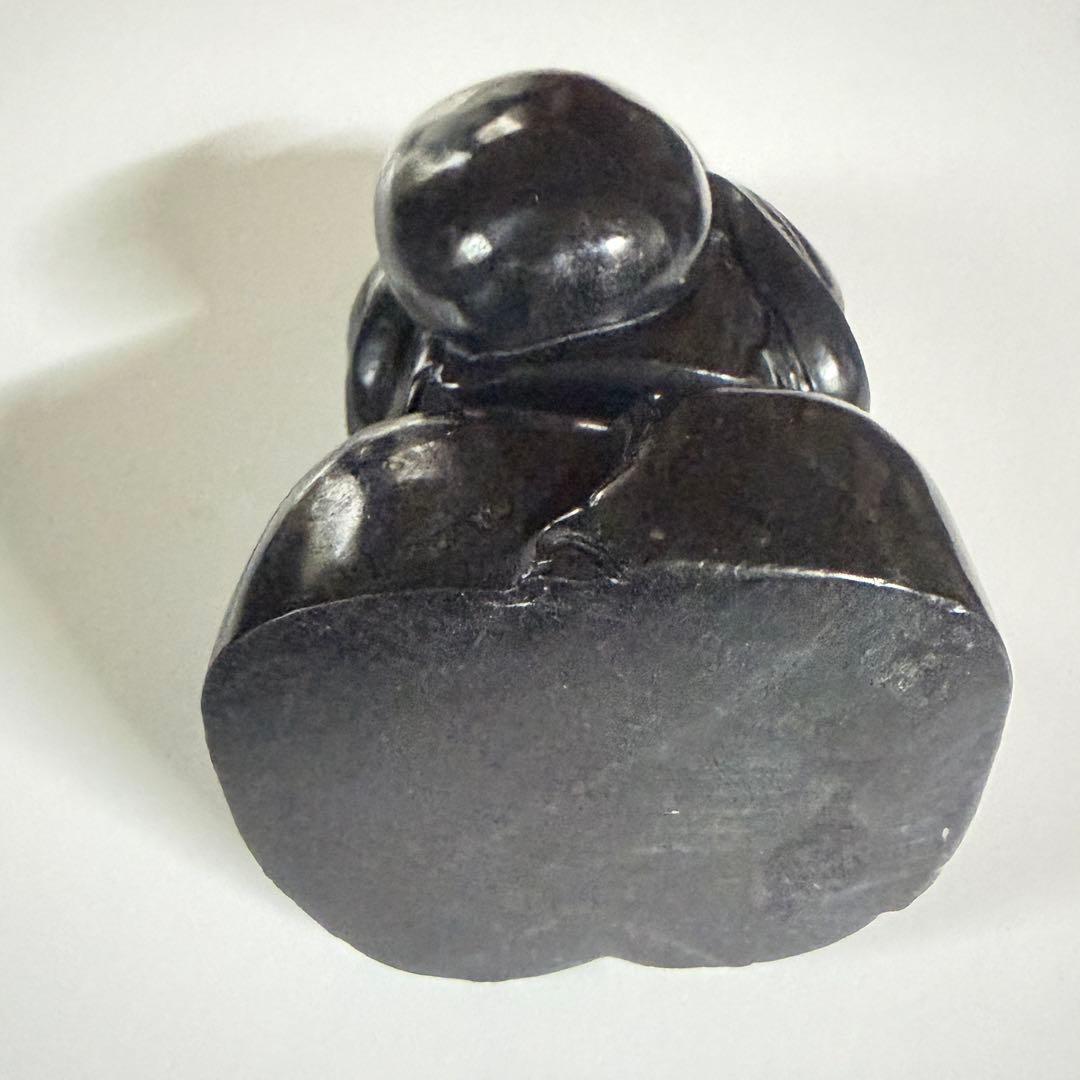 大黒天彫り物☘︎ ݁˖.天鉄　専用木製台座付き