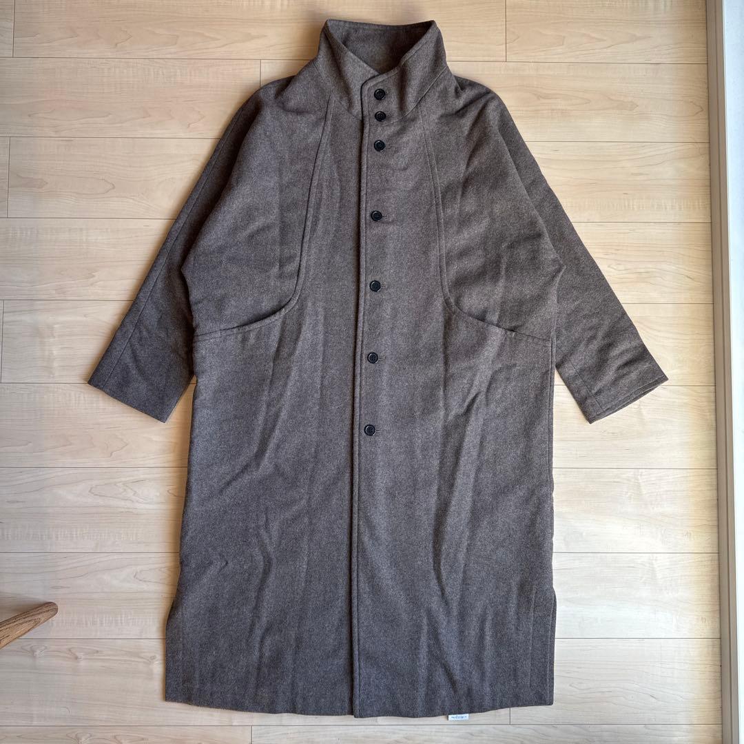 BASISBROEK GREAT ウールスタンドカラーロングコート