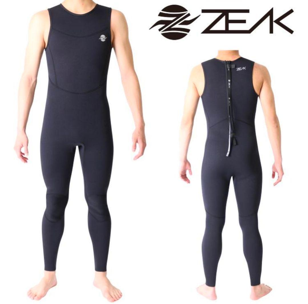 ZEAK ブラック ロングジョンウェットスーツ　LW