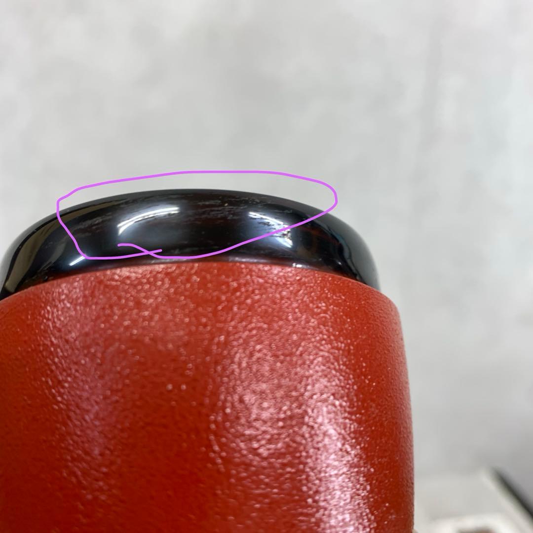 中棗 中村湖彩 しだれ桜 共箱 叩塗 蒔絵 赤 春 金 茶道具 茶の湯 B-8