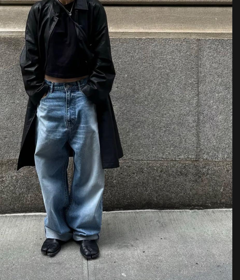 パンツ ok.soon origina wide denim size2