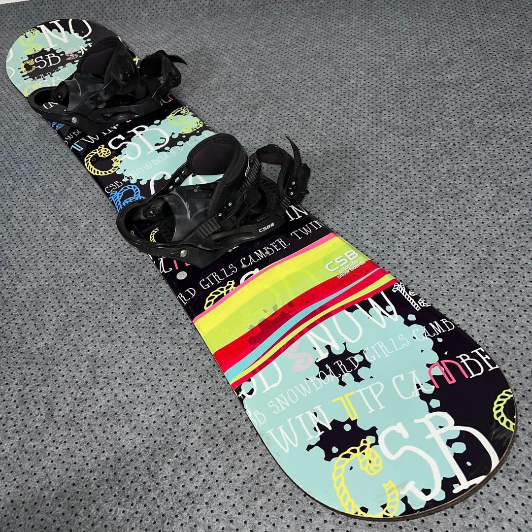 7-8回使用 キッズスノーボード CSB 140cm＋バイン＋ダイヤルブーツ