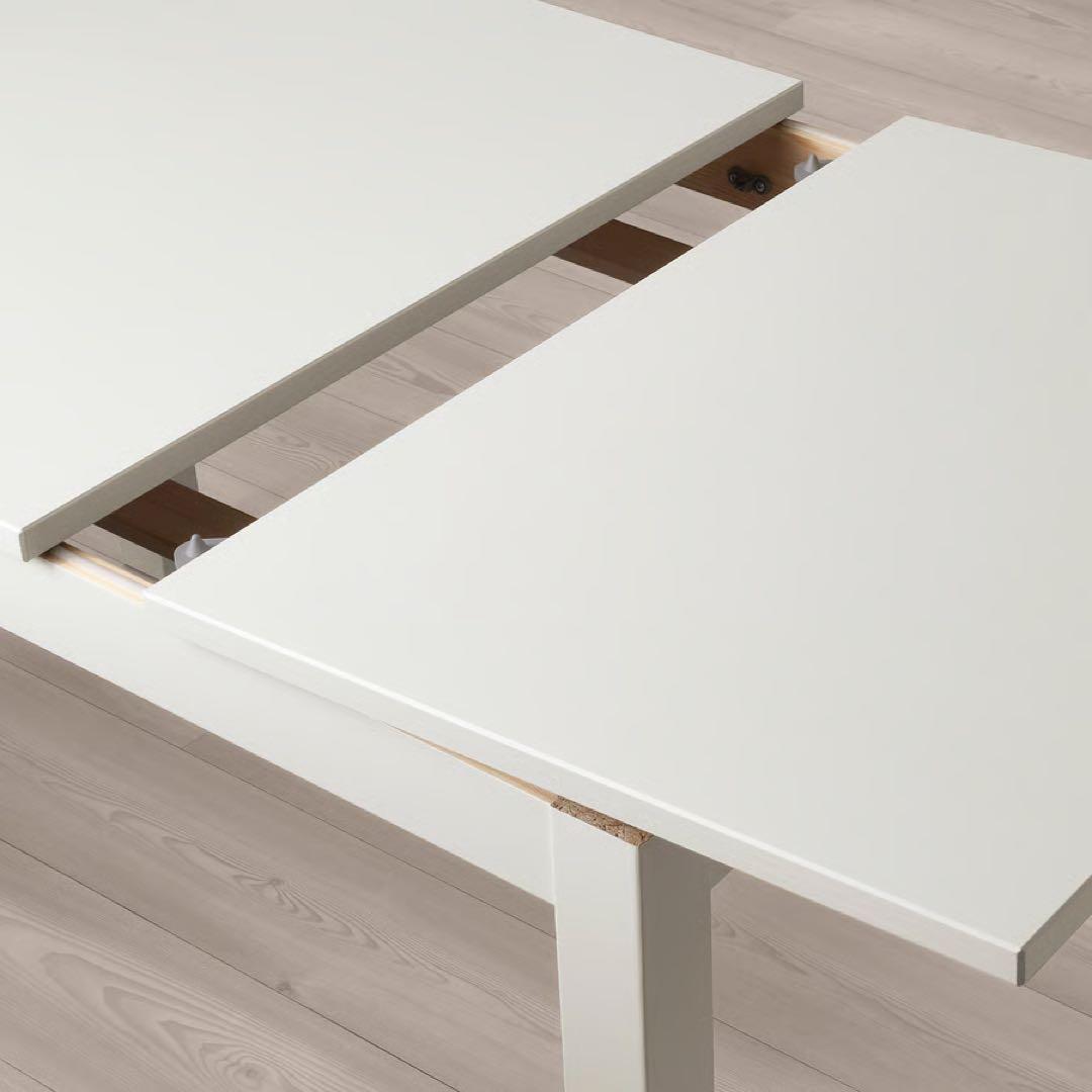 IKEA /イケア　LANEBERG レインベリ 伸長式テーブル, ホワイト