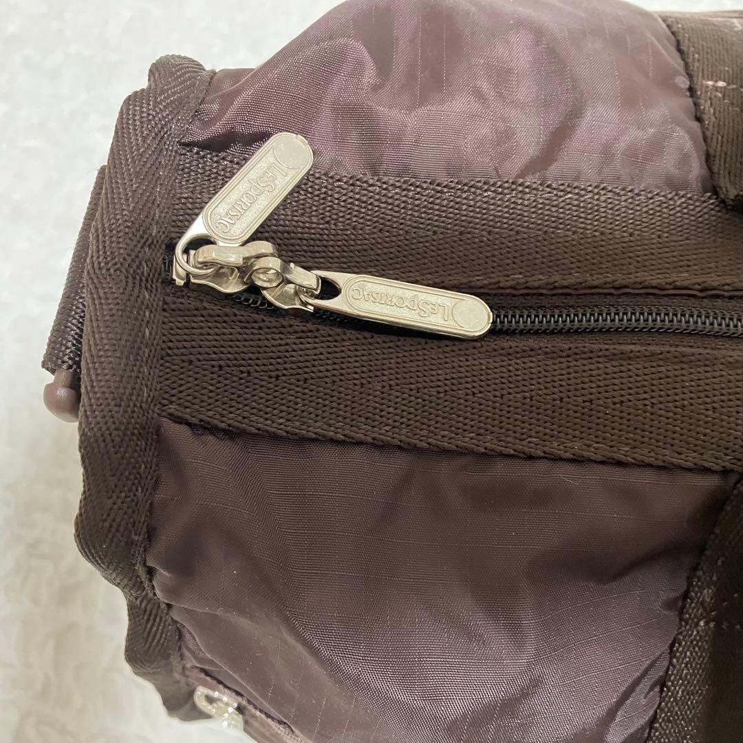 【極美品】LESPORTSAC レスポートサック ボストン 大容量 ブラウン