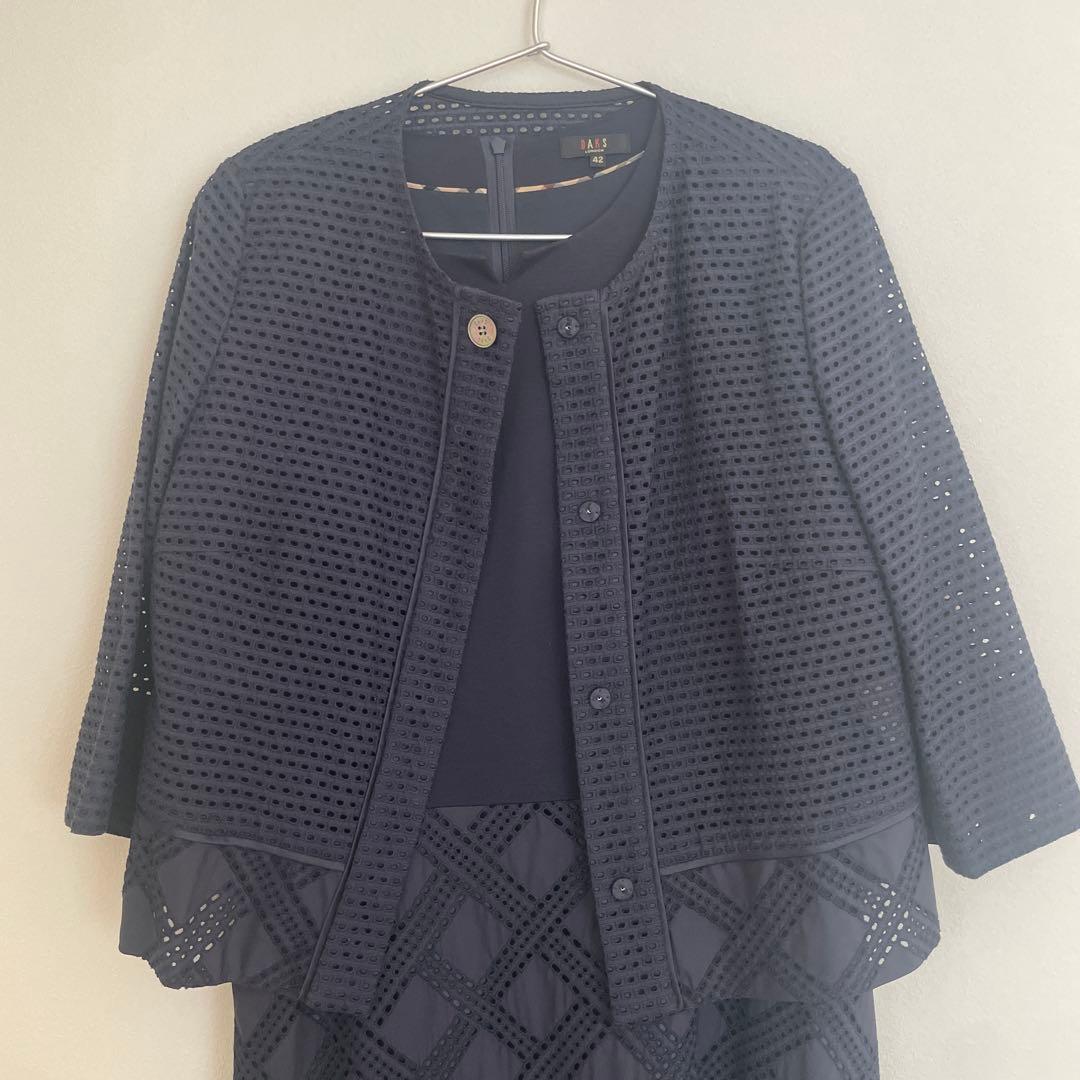 DAKS ネイビー ワンピースとジャケット セット